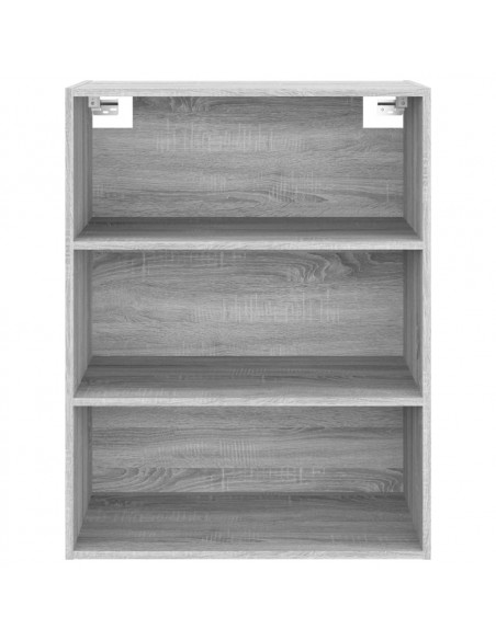 Armadietto Pensile a Parete Grigio Sonoma 69,5x32,5x90 cm