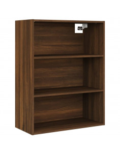 Armadietto Pensile a Parete Rovere Marrone 69,5x32,5x90 cm 2