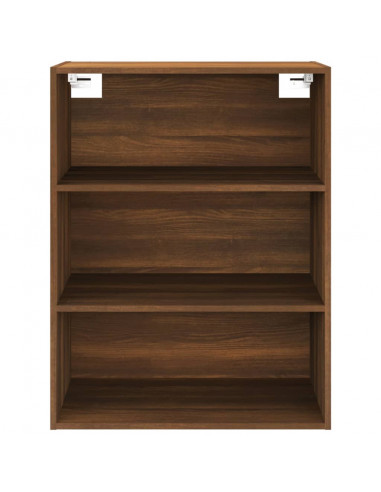 Armadietto Pensile a Parete Rovere Marrone 69,5x32,5x90 cm