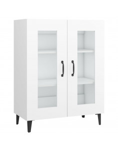 Credenza Bianca 69,5x34x90 cm in Legno Multistrato 2