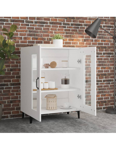 Credenza Bianca 69,5x34x90 cm in Legno Multistrato