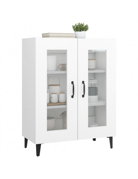 Credenza Bianca 69,5x34x90 cm in Legno Multistrato