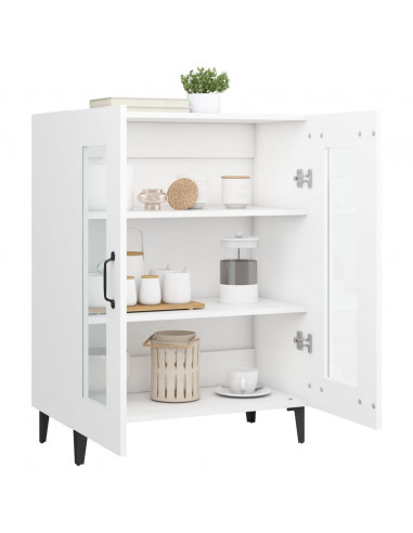 Credenza Bianca 69,5x34x90 cm in Legno Multistrato