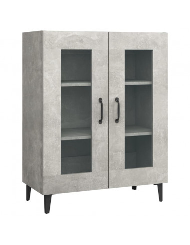 Credenza Grigio Cemento 69,5x34x90 cm in Legno Multistrato
