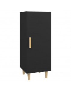 Credenza Nera 34,5x34x90 cm in Legno Multistrato 2