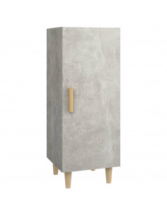 Credenza Grigio Cemento 34,5x34x90 cm in Legno Multistrato 2