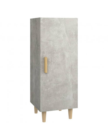 Credenza Grigio Cemento 34,5x34x90 cm in Legno Multistrato