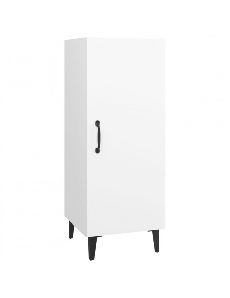 Credenza Bianca 34,5x34x90 cm in Legno Multistrato