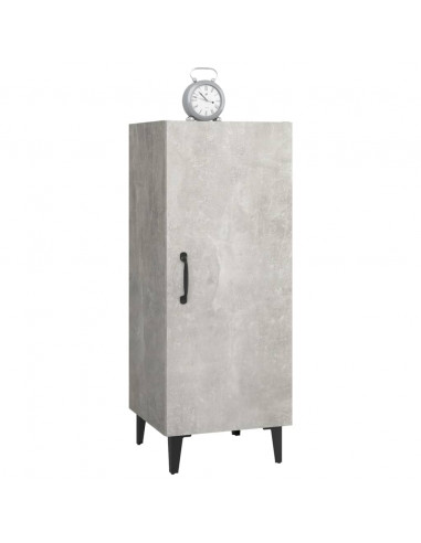 Credenza Grigio Cemento 34,5x34x90 cm in Legno Multistrato