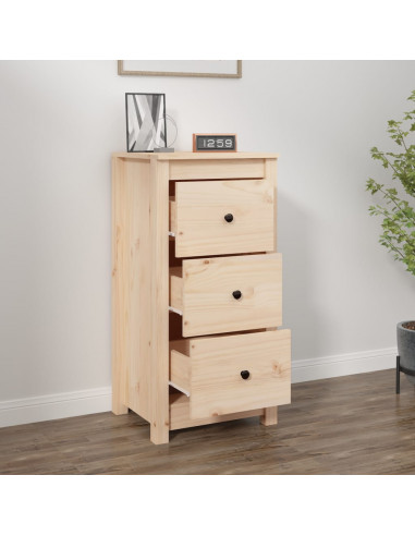 Credenza 40x35x80 cm in Legno Massello di Pino