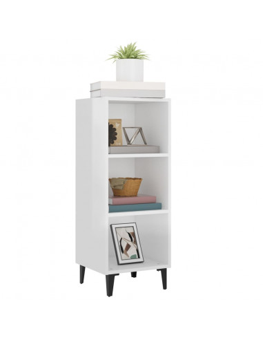 Credenza 34,5x34x90 cm in Legno Multistrato Bianco Lucido