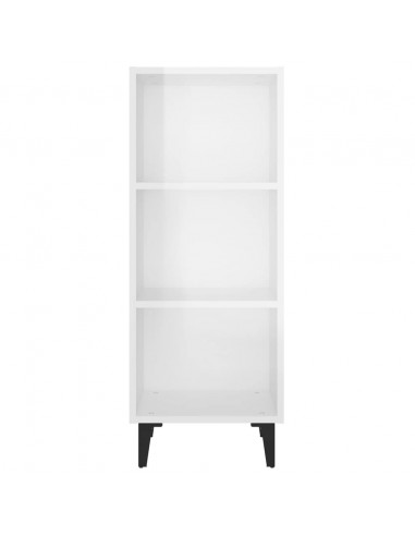 Credenza 34,5x34x90 cm in Legno Multistrato Bianco Lucido