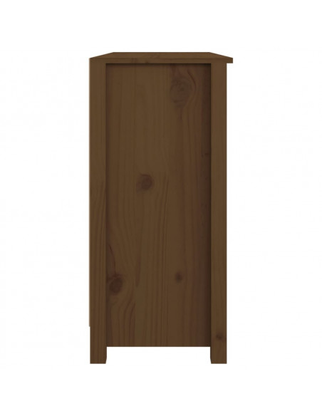 Credenza Miele 100x35x74 cm in Legno Massello di Pino