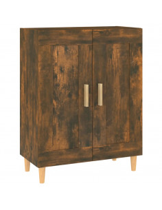 Credenza Rovere Fumo 69,5x34x90 cm in Legno Multistrato 2