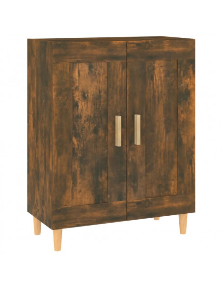 Credenza Rovere Fumo 69,5x34x90 cm in Legno Multistrato