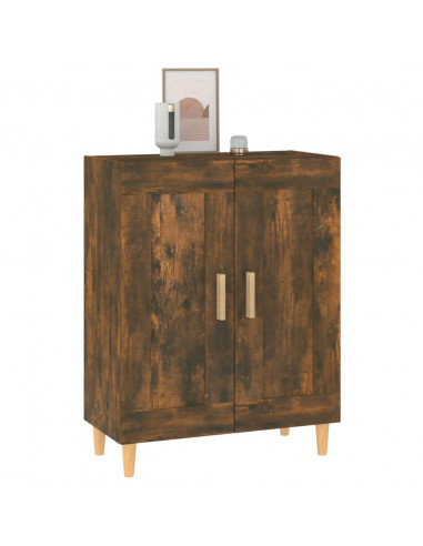 Credenza Rovere Fumo 69,5x34x90 cm in Legno Multistrato