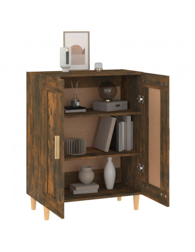 Credenza Rovere Fumo 69,5x34x90 cm in Legno Multistrato