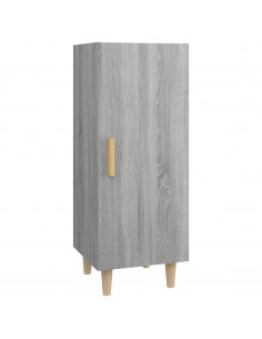 Credenza Grigio Sonoma 34,5x34x90 cm in Legno Multistrato 2