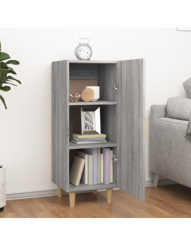Credenza Grigio Sonoma 34,5x34x90 cm in Legno Multistrato