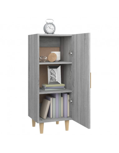 Credenza Grigio Sonoma 34,5x34x90 cm in Legno Multistrato