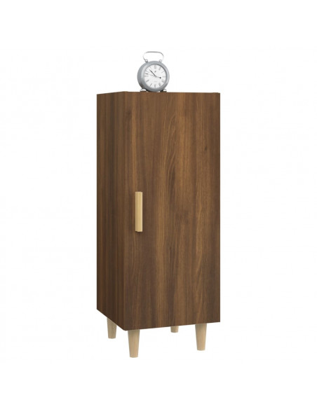 Credenza Rovere Marrone 34,5x34x90 cm in Legno Multistrato