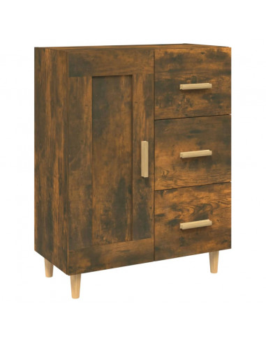 Credenza Rovere Fumo 69,5x34x90 cm in Legno Multistrato