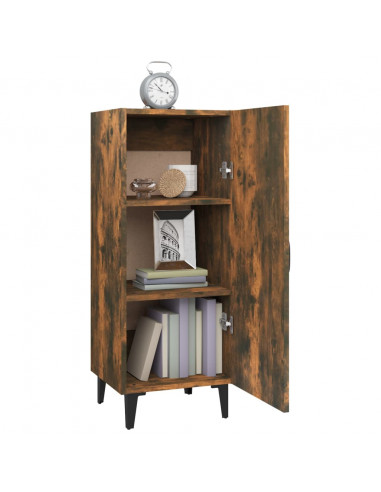 Credenza Rovere Fumo 34,5x34x90 cm in Legno Multistrato