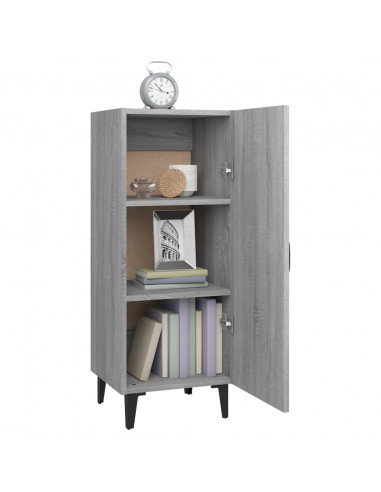 Credenza Grigio Sonoma 34,5x34x90 cm in Legno Multistrato