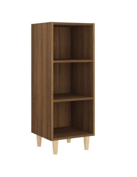 Credenza Rovere Marrone 34,5x32,5x90 cm in Legno Multistrato