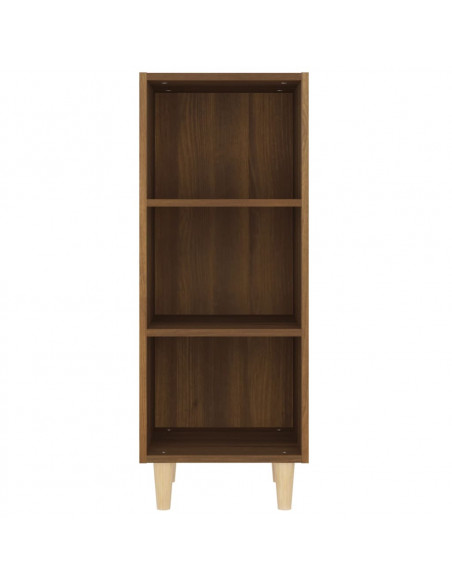 Credenza Rovere Marrone 34,5x32,5x90 cm in Legno Multistrato