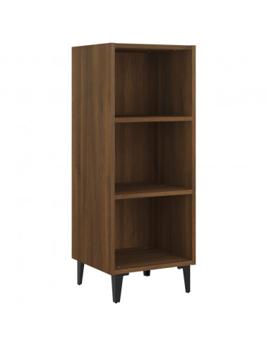 Credenza Rovere Marrone 34,5x32,5x90 cm in Legno Multistrato