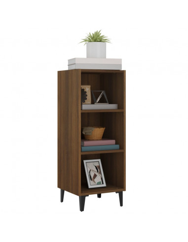 Credenza Rovere Marrone 34,5x32,5x90 cm in Legno Multistrato