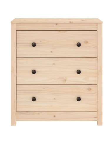 Credenza 70x35x80 cm in Legno Massello di Pino