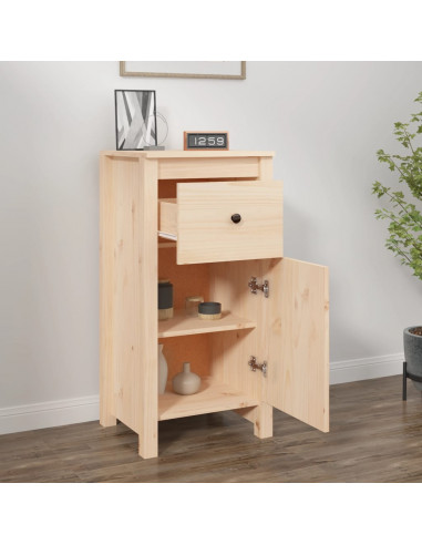 Credenza 40x35x80 cm in Legno Massello di Pino