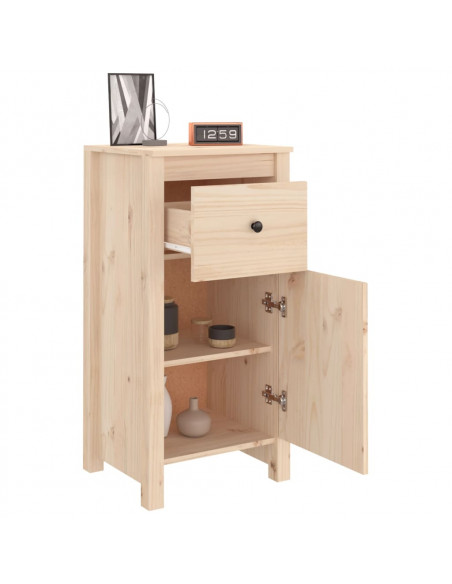 Credenza 40x35x80 cm in Legno Massello di Pino