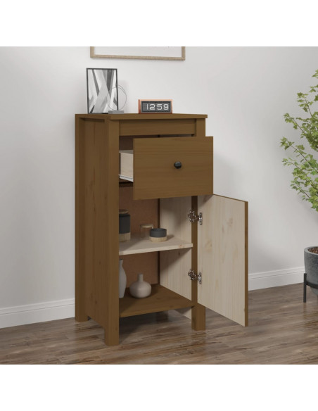 Credenza Miele 40x35x80 cm in Legno Massello di Pino
