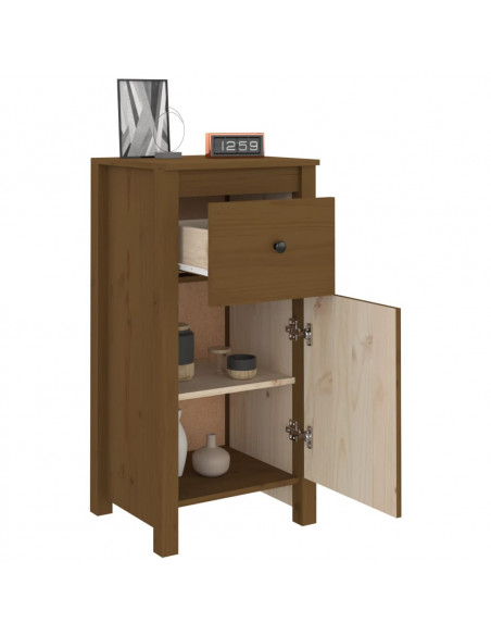 Credenza Miele 40x35x80 cm in Legno Massello di Pino