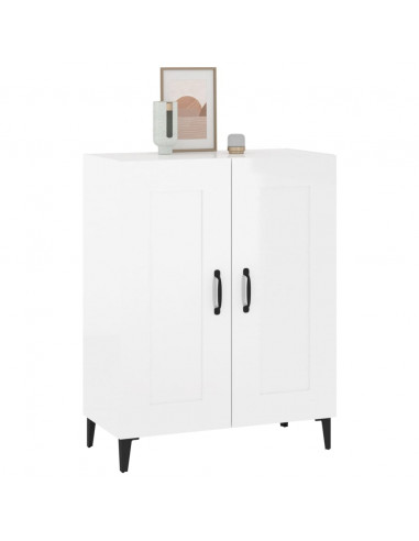 Credenza 69,5x34x90 cm in Legno Multistrato Bianco Lucido