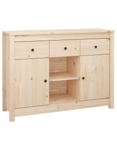 Credenza 100x35x74,5 cm in Legno Massello di Pino 2