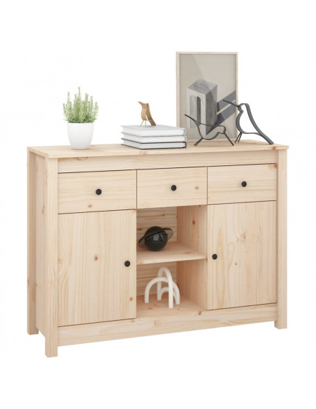 Credenza 100x35x74,5 cm in Legno Massello di Pino