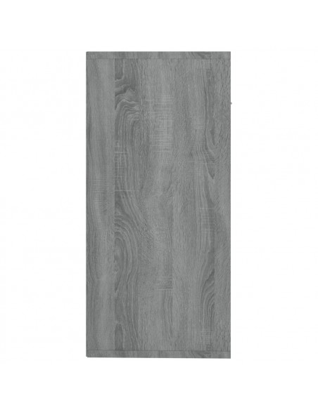 Credenza Grigio Sonoma 88x30x65 cm in Legno Multistrato