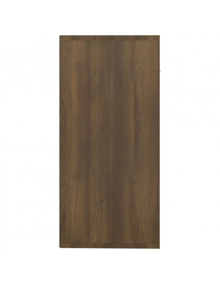 Credenza Rovere Marrone 88x30x65 cm in Legno Multistrato