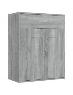 Credenza Grigio Sonoma 60x30x75 cm in Legno Multistrato 2