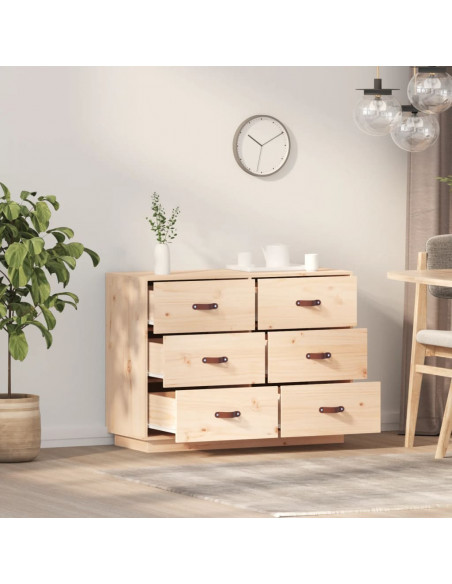Credenza 100x40x75 cm in Legno Massello di Pino