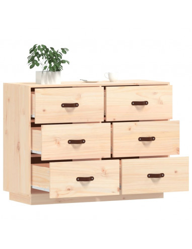 Credenza 100x40x75 cm in Legno Massello di Pino