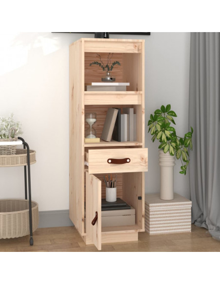 Credenza 34x40x108,5 cm in Legno Massello di Pino