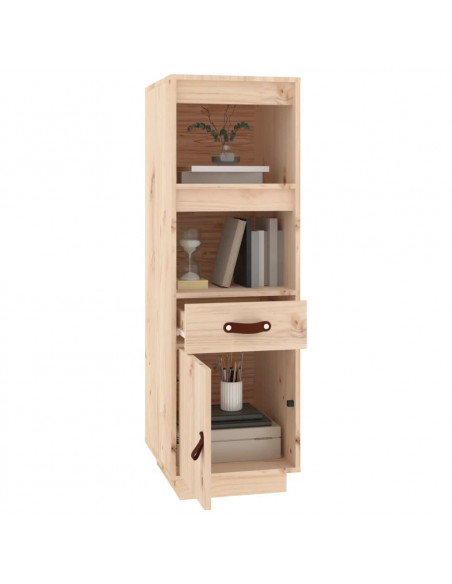 Credenza 34x40x108,5 cm in Legno Massello di Pino