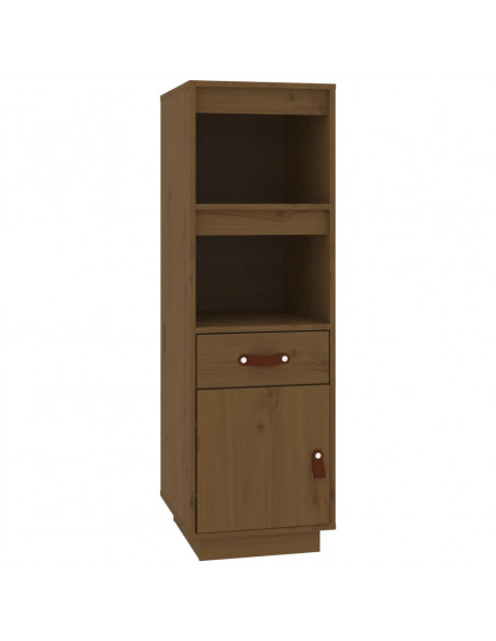 Credenza Miele 34x40x108,5 cm in Legno Massello di Pino
