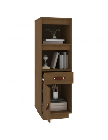 Credenza Miele 34x40x108,5 cm in Legno Massello di Pino