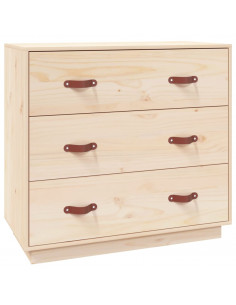 Credenza 80x40x75 cm in Legno Massello di Pino 2